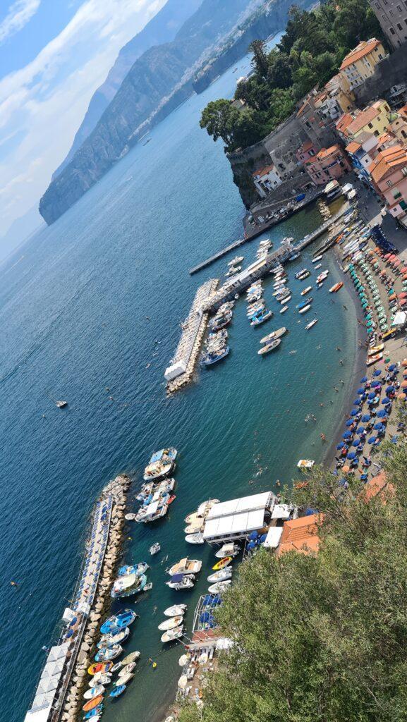 Sorrento Beaches. Marina Grande beach Sorrento seen from above 3