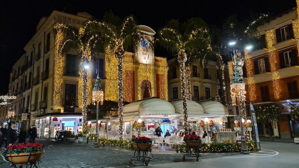 Sorrento Things to do Tasso Square in winter lights up 5