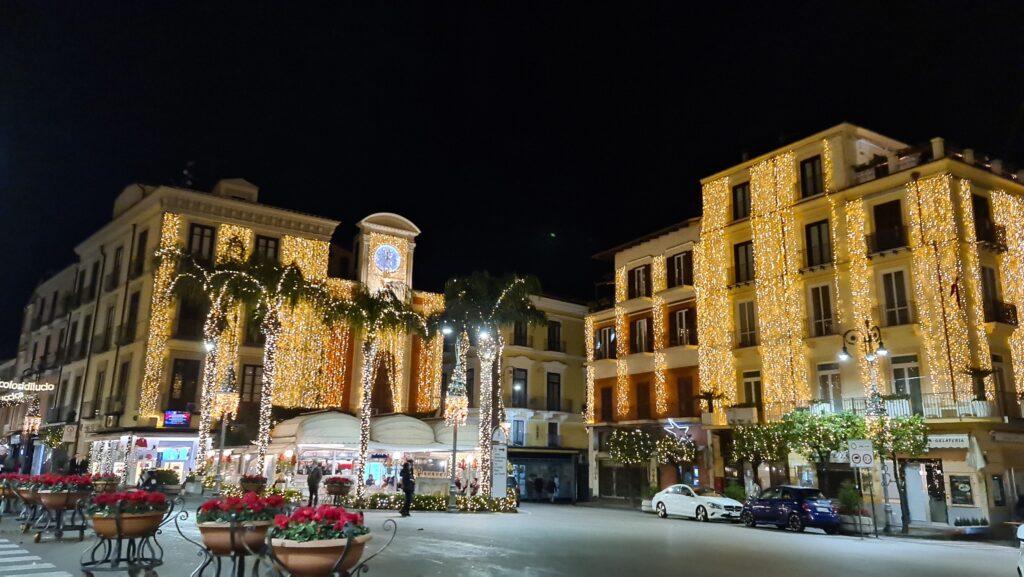 Sorrento Things to do Tasso Square in winter lights up 9