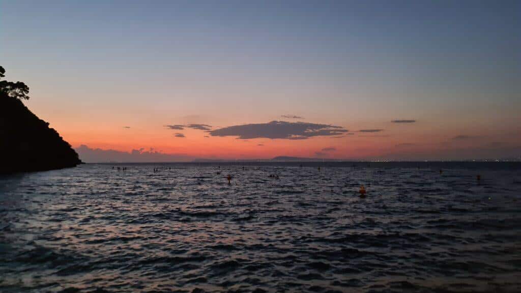 Sorrento Things to do. Sunset from Il Delfino Restaurant Marina Grande Sorrento Italy 2