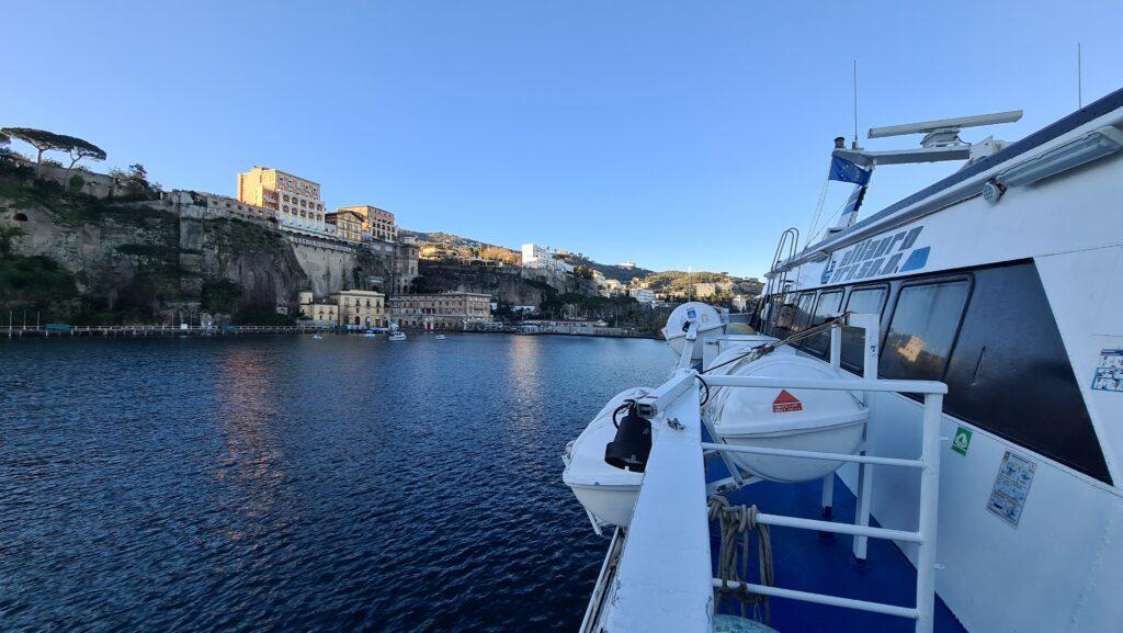 Sorrento in winter from the boat Sorrento Coast and Grand Hotel Excelsior Vittoria 3