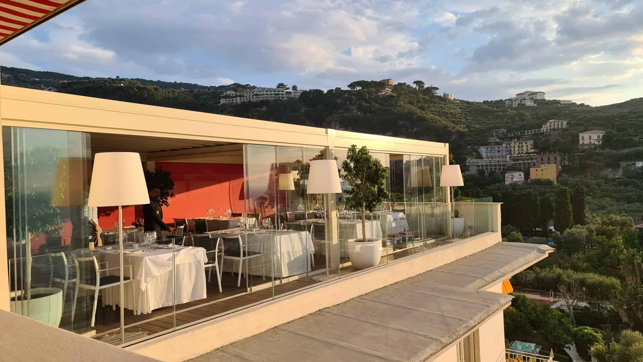 Sorrento restaurants with a view Terrazza Vittoria Restaurant on the top of Hotel Continental 4