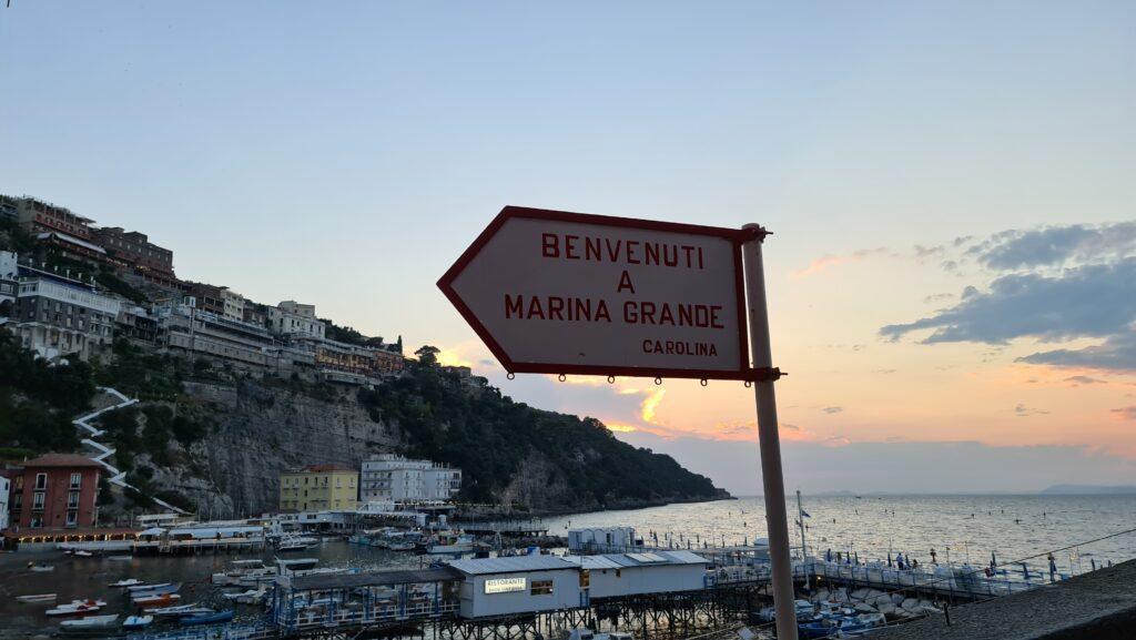 Sorrento thing to do Marina Grande Sorrento at the sunset time