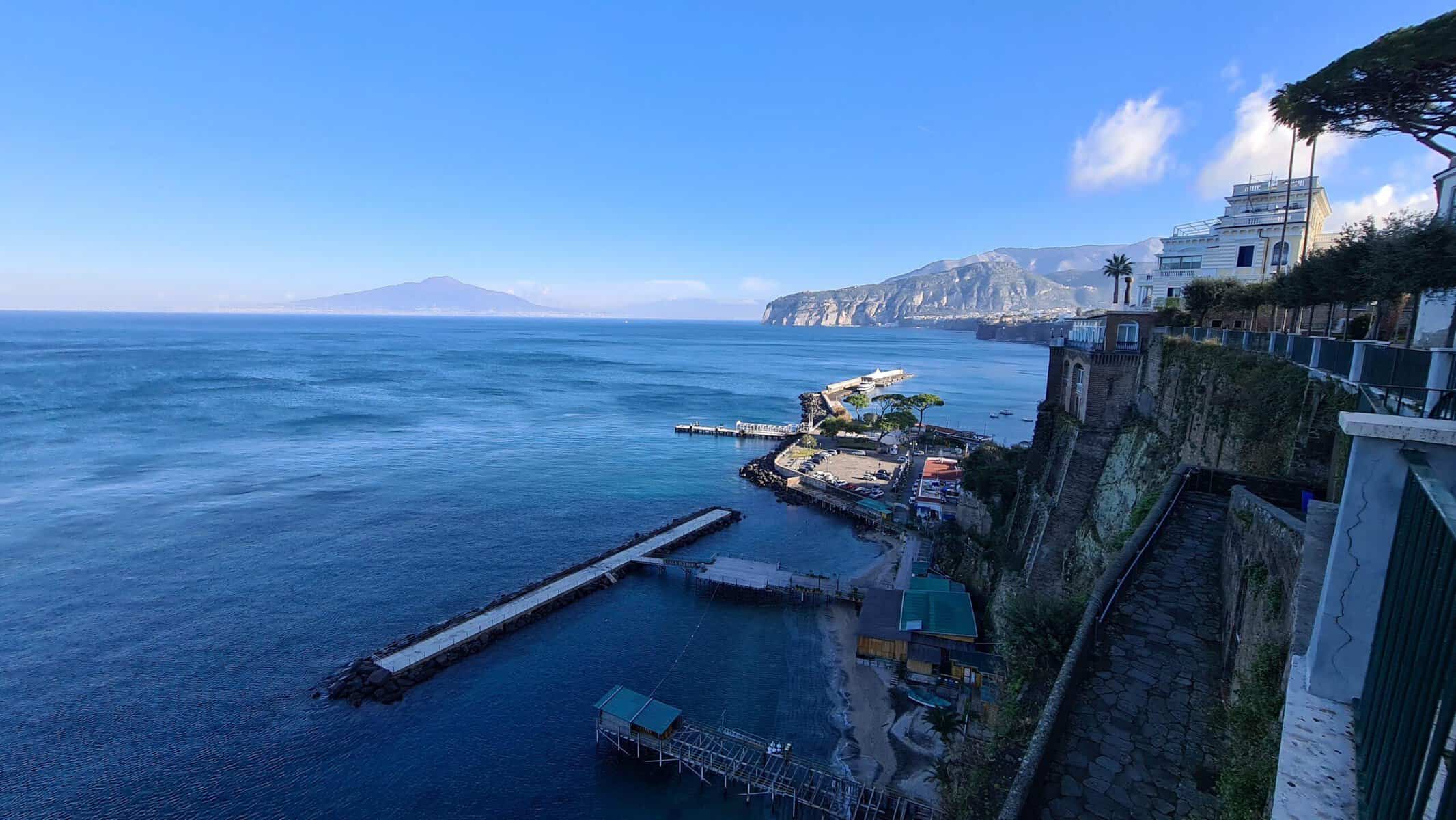 Sorrento things to do View of Marina Piccola from the Villa Comunale 3