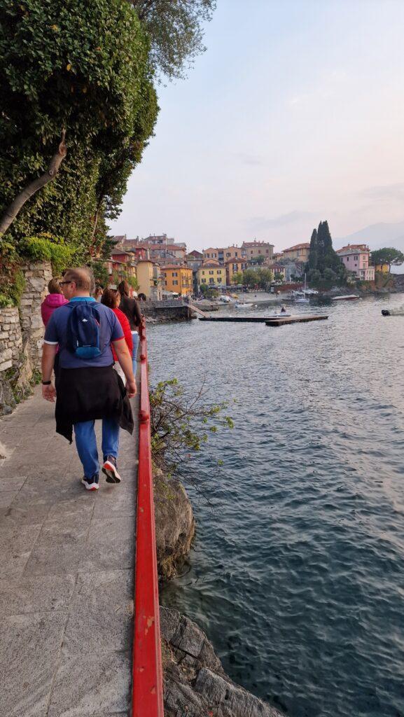 The pedestrian path over the lake Walk of Lovers Ancient Port Varenna Lake Como Italy 6