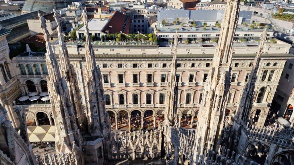 Things to do in Milan Terraces of the Cathedral on the Duomo rooftops Duomo Square 2