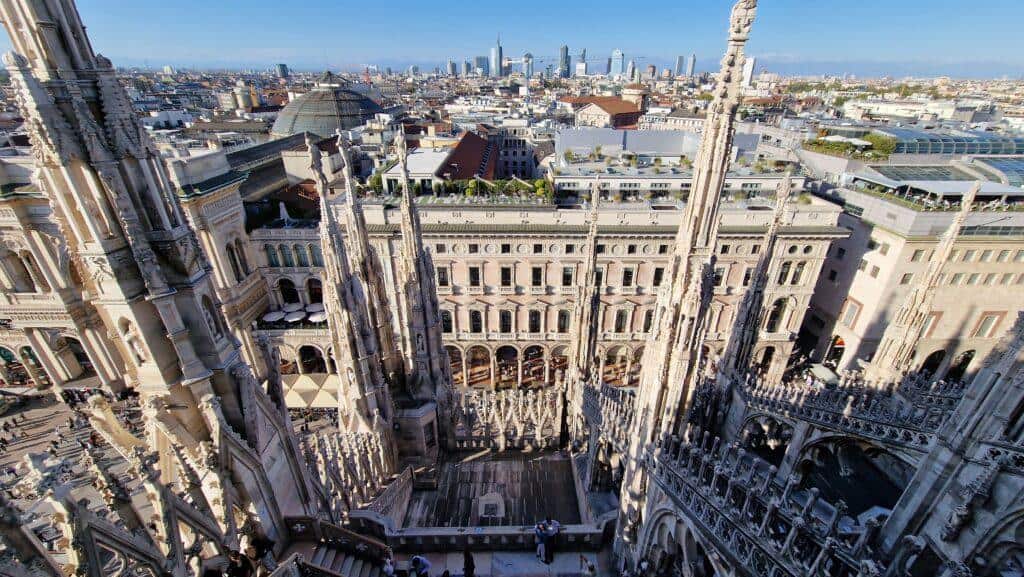 Things to do in Milan Terraces of the Cathedral on the Duomo rooftops Duomo Square 4