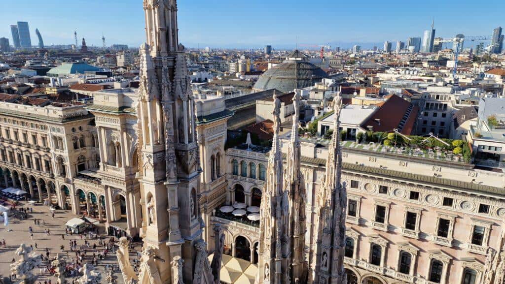 Things to do in Milan Terraces of the Cathedral on the Duomo rooftops Duomo square and Vittorio Emanuele II Gallery 2