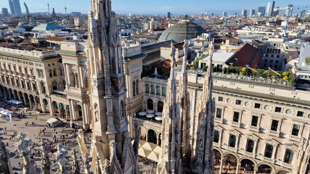 Things to do in Milan Terraces of the Cathedral on the Duomo rooftops Duomo square and Vittorio Emanuele II Gallery 3