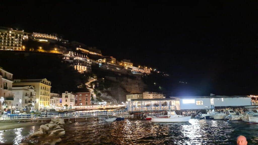 Things to do in Sorrento Marina Grande by night in summer 2