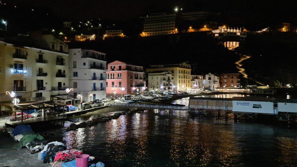 Things to do in Sorrento in winter. Marina Grande Sorrento by night in winter 6