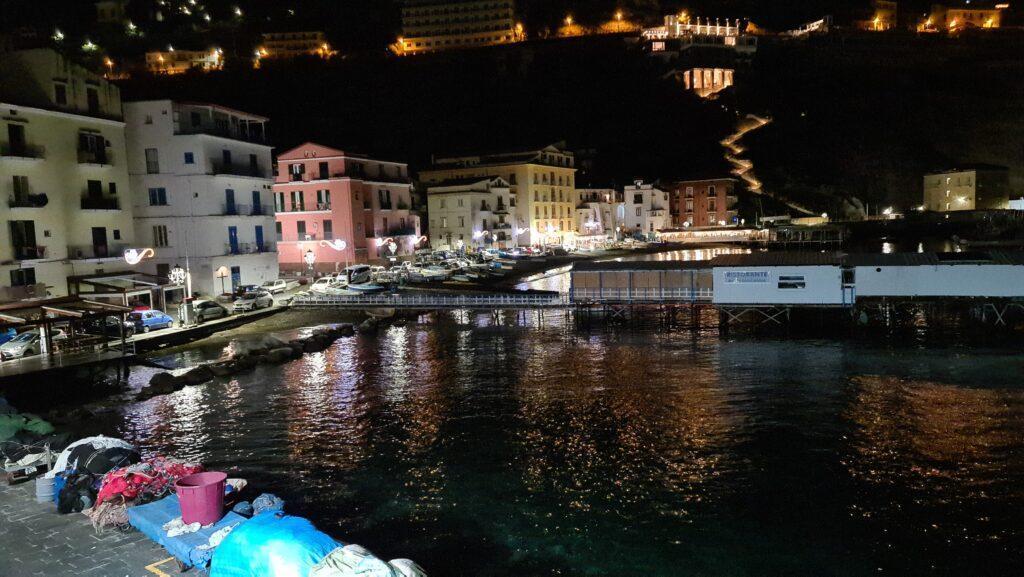 Things to do in Sorrento in winter. Marina Grande Sorrento by night in winter 8