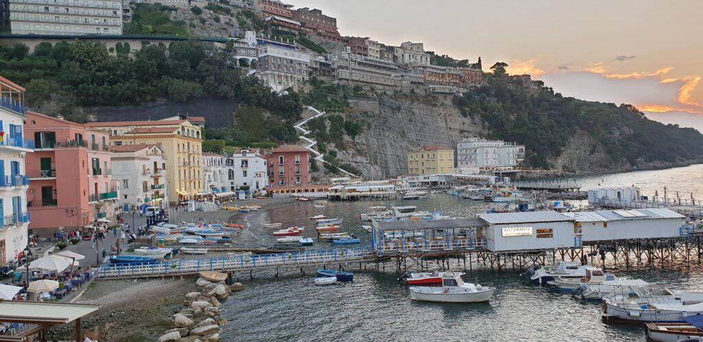 Things to do in Sorrento. Sunset time in Marina Grande Sorrento 2