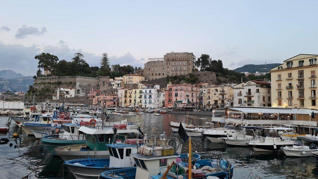 View from Il Delfino Restaurant Sorrento Marina Grande Italy 4