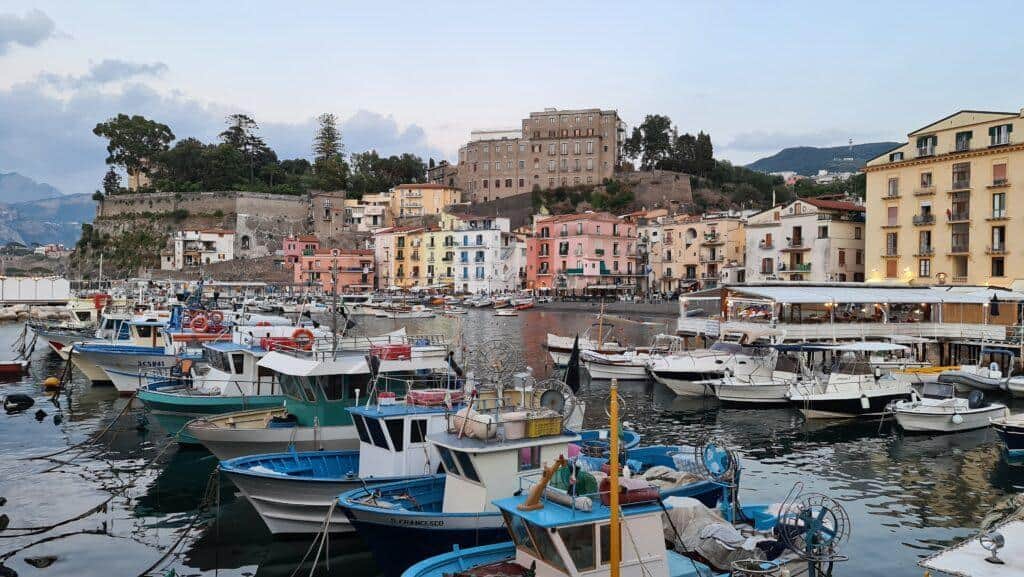 View from Il Delfino Restaurant Sorrento Marina Grande Italy 5