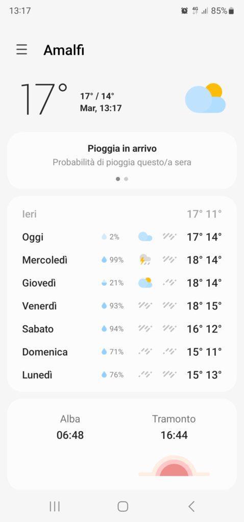 amalfi coast weather in November 20221115