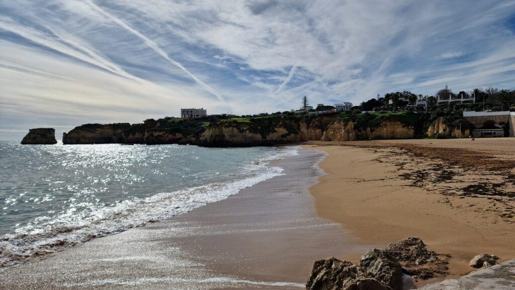 Algarve Lagos portugal beach in winter